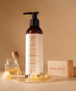 Savon d'Alep liquide au miel, 200 ml